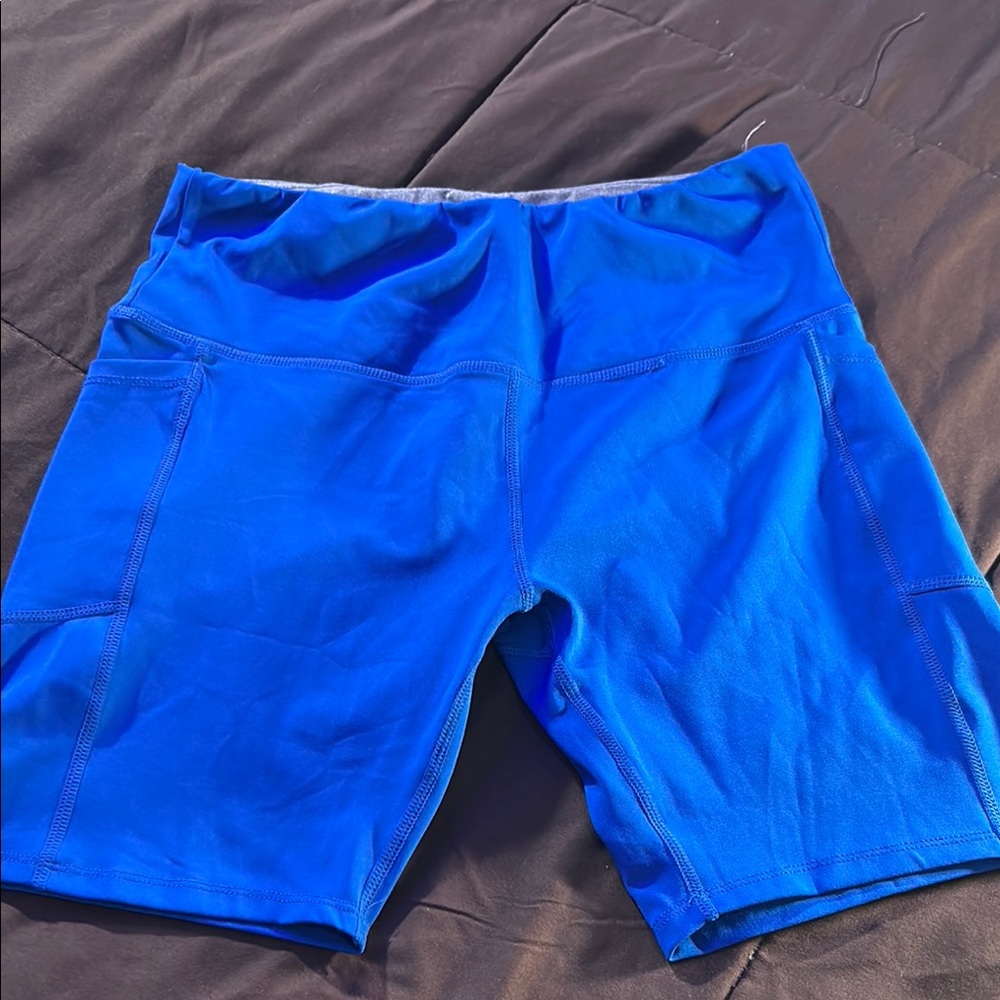Women's Blue Athletic Shorts